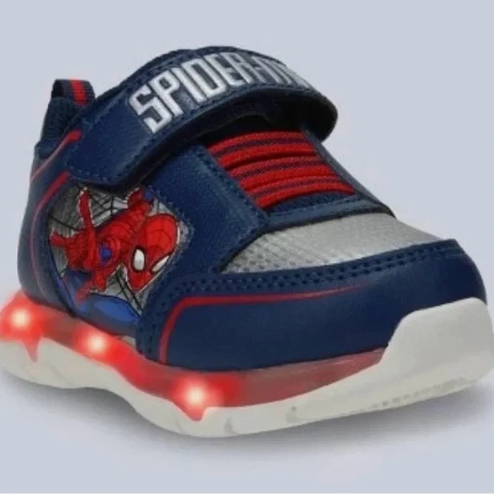 Marvel Spider-Man Kids Sneakers - Navy and White Size 12 New